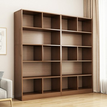 免運/快速出貨 書架現代簡約落地格子隔斷置物櫃客廳物品展示櫃陽臺收納板材櫃子