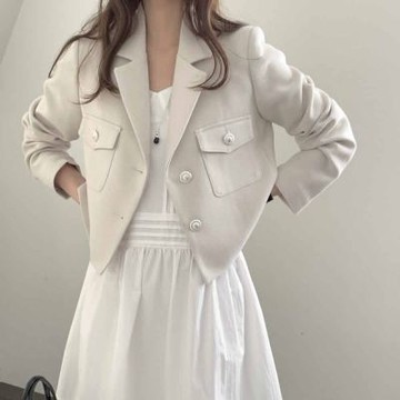 正韓外套 氣質口袋短款外套EPC1113-創翊韓都