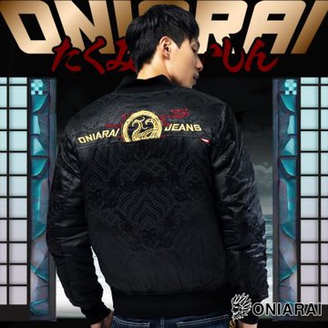 鬼洗 BLUE WAY – 和藝術鐙瓦鋪棉飛行外套