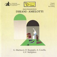 鋼琴四手聯彈作品集１ Martucci, Respighi, Casella, Malipiero Four Hand Piano Music (CD)【fone】