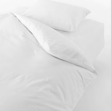 MUJI 無印良品 柔舒水洗棉被套  柔白色  165 x 210cm