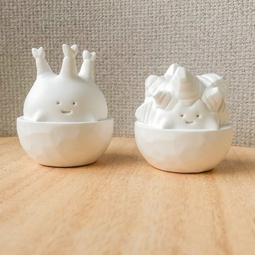 象牙宮與龜甲龍 塊根植物 手工擴香石雙寶組