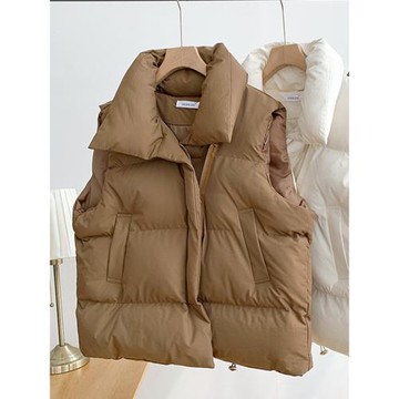 2025秋冬新款羽絨棉馬甲女坎肩韓版大碼寬松加厚背心洋氣馬夾外套