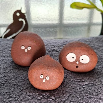 陶偶一家人系列- 2號 療癒系手作陶偶 文創 擺飾