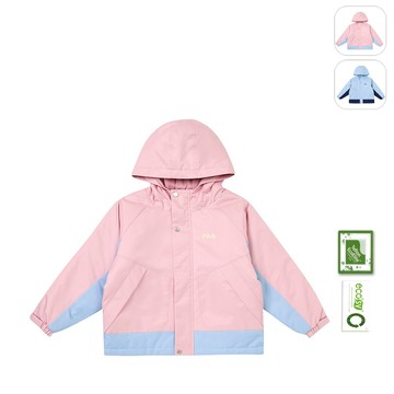 【FILA】KIDS 孩童款 防潑水機能 鋪棉外套-粉色 1JKY-8324-PK