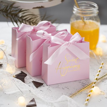 免運 快速出貨 2020新款婚禮喜糖盒子創意喜糖袋 結婚禮盒回禮袋婚慶裝糖包裝袋