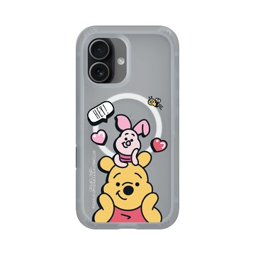iPhone 17 AirX 流變灰 - 迪士尼-小熊維尼 Disney Winnie The Pooh - 維尼、小豬和蜜蜂