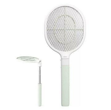 旺德 折疊伸縮式電蚊拍 清新綠