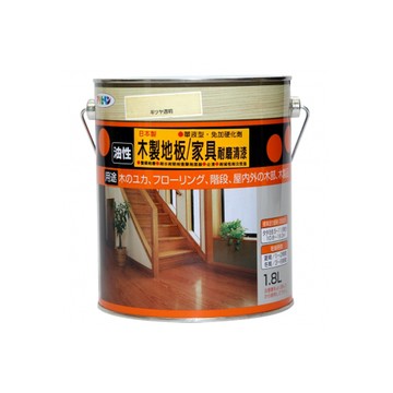 日本 Asahipen 木質地板耐磨清漆 透明半光 1.8L
