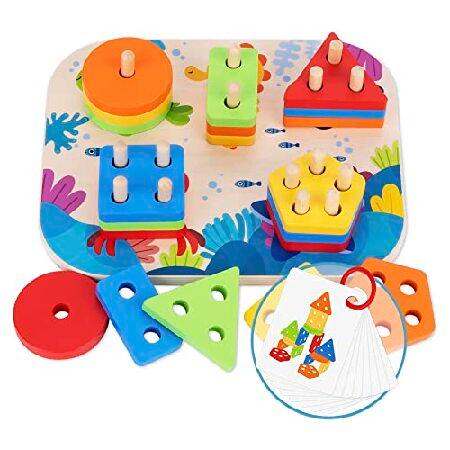 Toddlers Montessori Wooden Educational Learning Toys for Baby Boys