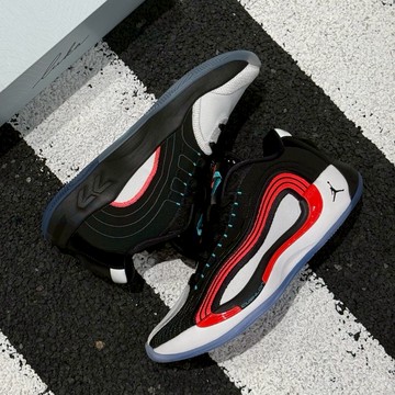 NIKE JORDAN LUKA 4 PF 黑白紅 喬丹 耐磨 運動休閒 籃球鞋 HF0824-001