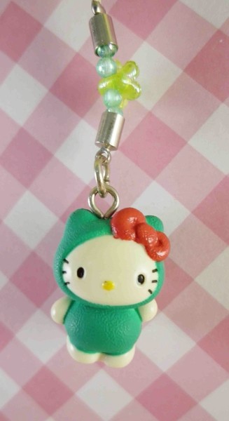 【震撼精品百貨】Hello Kitty 凱蒂貓~限定版手機吊飾-北海道(綠藻花)