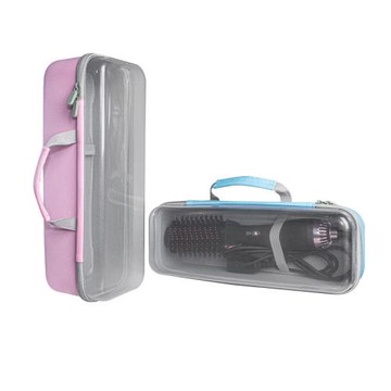 適用Revlon/露華濃蓬蓬梳收納包直發棒暖風梳包 戴森吹風機收納盒