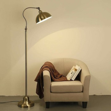 公司貨 附發票 免運 美式落地燈客廳仿古銅色臥室落地燈簡約現代護眼臺燈