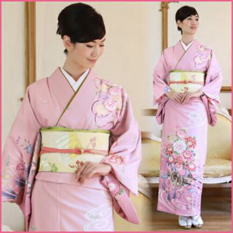 訪問着 レンタル 19点フルコーディネートレンタルセット ピンク地に花車と水流 結婚式 入学式 七五三 通販 Lineポイント最大1 0 Get Lineショッピング