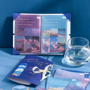 🍋檸檬青🍋清倉現貨溫柔四季系列PVC防水INS風貼紙4款6張入手帳裝飾素材