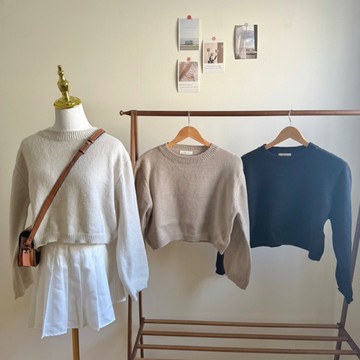 【ⓇⒺⓃⒶ 現貨每天出】柔軟針織上衣 針織 針織上衣 針織長袖 針織衫 針織毛衣【Q1396】