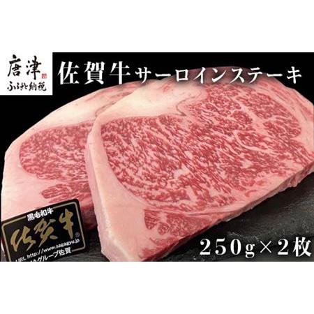 ふるさと納税 佐賀牛サーロインステーキ 250g×2枚(合計500g) 牛肉 ステーキ BBQ アウトドア 「2023年 令和5年」 佐賀県唐津市