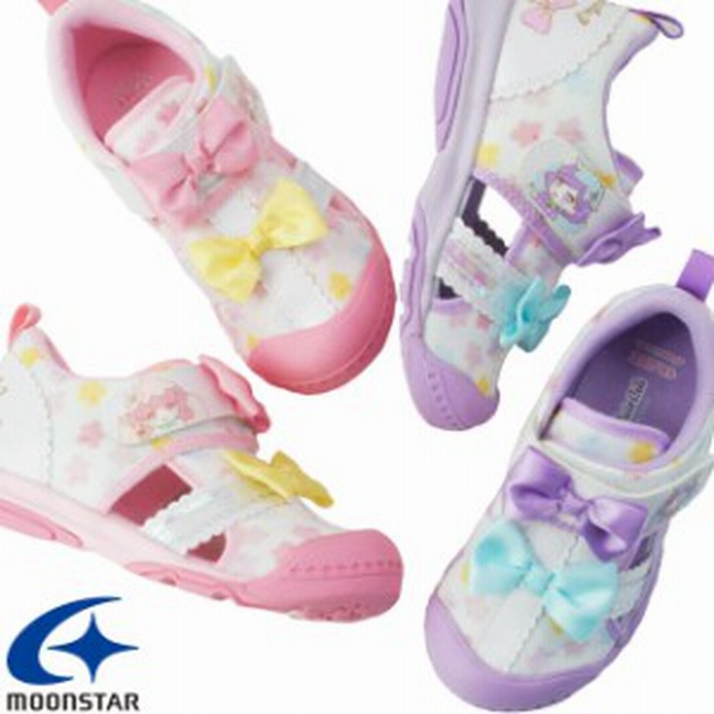 キッズ 女の子 サンダル ムーンスター Moonstar Rrf リルリルフェアリル サマーシューズ ピンク パープル 通販 Lineポイント最大1 0 Get Lineショッピング