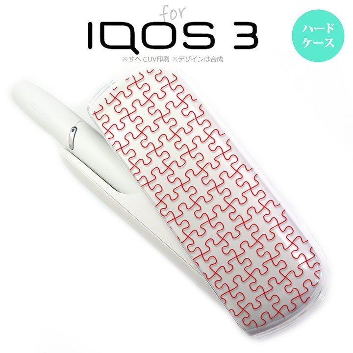 iQOS3 アイコス3 iqos3 ケース カバー ハードケース パズル line赤 nk-iqos3-1216 通販 