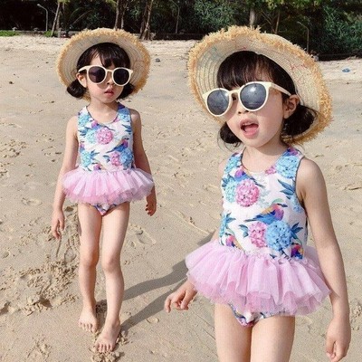 子供水着 キッズ 女の子 ベビー 子供用 ワンピース水着 90 100 110 1 130cm 連体水着 フリル キッズ水着 海 保育園 幼稚園 ジュニア こ 通販 Lineポイント最大get Lineショッピング