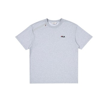 FILA 男短袖圓領T恤-中麻灰 1TEA-1402-MY