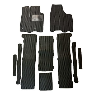 TOYOTA e系列汽車用品【TOYOTA 豐田 2010年6月~2020年 SIENNA 7人同滑軌】蜂巢腳踏墊