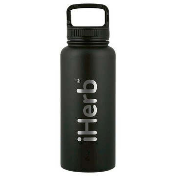 iHerb Goods, iHerb® Bohtal Insulated Sports Bottle, Black, 32 oz (960 ml)