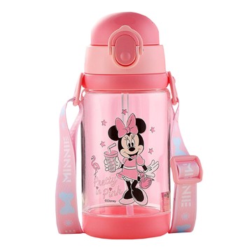 Disney 迪士尼 兒童 吸管式/直飲式 兩用背帶水壺  1個  520ml  米妮