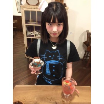 凡他姨【雪球小貓醬】可愛軟萌貓咪印花T恤寬松純棉圓領短袖亞比