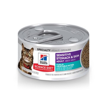 (贈品)【希爾思】成貓 敏感胃腸與皮膚主食罐頭 鮪魚佐蔬菜 3入體驗組(最短效期：20260601)(品牌會員兌換禮)