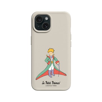 iPhone 15 SolidX 貝殼灰 - Le Petit Prince 小王子 - 正氣凌然小王子