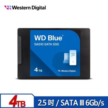 WD 藍標 SA510 4TB 2.5吋 SATA SSD
