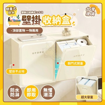 🚀台灣出貨🚀壁掛收納盒 防水壁掛式 收納盒 衛生間置物架 洗臉巾衛生巾收納 免打孔紙巾盒 卡帶蓋置物架 紙巾 浴室置物架