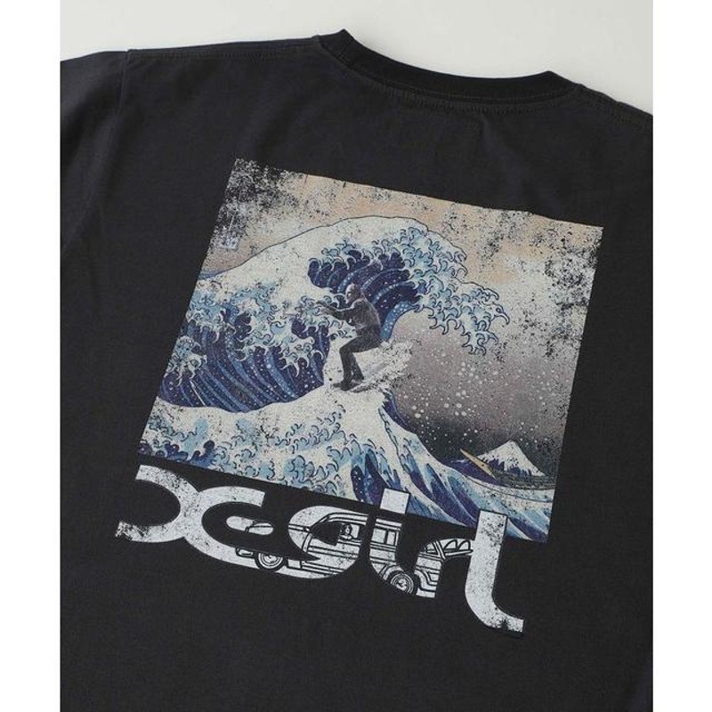 エックスガール X-GIRL × JIMMYZ HOKUSAI WAVE S/S TEE 半袖 Ｔシャツ 