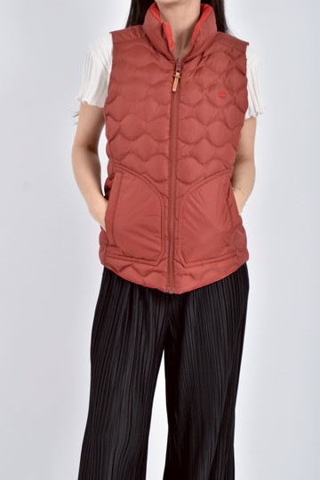 (M) timberland質感羽絨雙面背心紅色外套