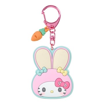asdfkitty*KITTY 胖耳朵兔子俱樂部 隨身鏡子鑰匙圈 吊飾 掛飾-日本正版商品