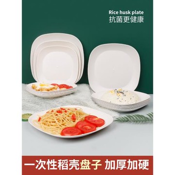 一次性盤子餐盤耐高溫食品級家用加厚硬菜盤過年商用酒席燒烤聚餐