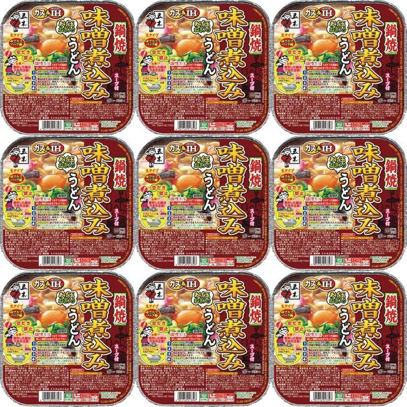 五木食品 鍋焼味噌煮込みうどん 249g×9個(常温保存商品)(生タイプ即席?)