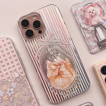 慵懶小貓 溫柔棉花糖系列 銀河手機殼 CSBS02 CSBS06