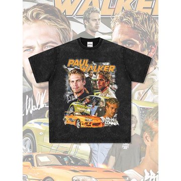 速度與激情紀念Paul Walker保羅沃克印花短袖t恤長袖圓領連帽衛衣