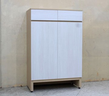 【歐風別館】威廉2.7尺白雪杉梧桐雙色鞋櫃【基隆至台中免運費】