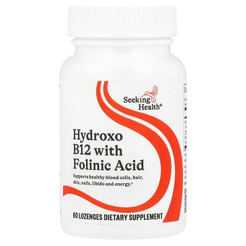 Seeking Health, Hydroxo B12 亞葉酸，60 錠劑