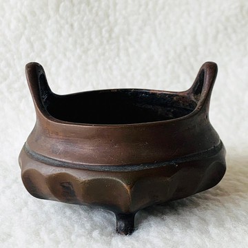 中國 清末民初古銅香爐 │ 民仿宣德 世古之寶 工藝精湛渾厚