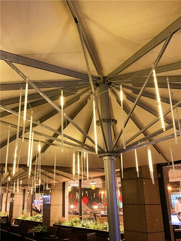 流星雨燈 流星燈 流星燈條 LED小彩燈閃燈流星雨燈閃燈串燈滿天星工程戶外防水庭院新年裝飾『ZW3956』