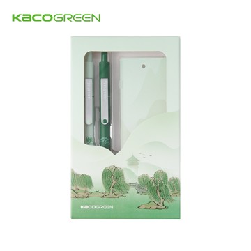 【KACO】點途0.5綠色中性筆-碧波水墨系列 (台灣現貨) 中國風 水墨山水風景 原子筆 按壓式 筆記 手帳 高顏質