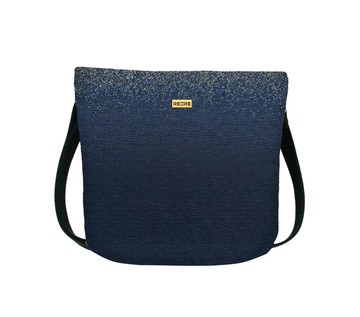 斜背包 防潑水 平織緹花 漸層黑 安琪莉卡