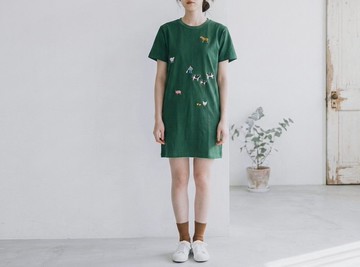 我的小農場 / 上衣、洋裝 // 深綠色