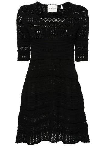 MARANT ÉTOILE - Jumi knitted cotton dress - women - Cotton - 36 - Black