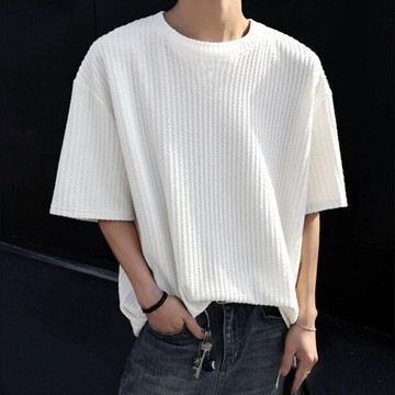 【AMERO】男裝 女裝 短袖圓領Ｔ恤 紋理 抗皺 寬鬆